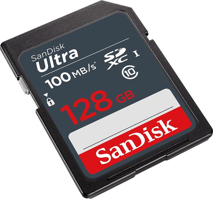 Produktbild SanDisk memory card 128GB SDXC Ultra 100 MB/s (128 GB, SDXC, U3, UHS-I)