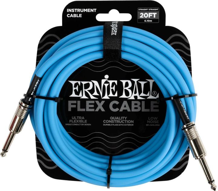 Image du produit Ernie Ball Câble d'instrument 6417 - 6.09 m, bleu (6.09 m)