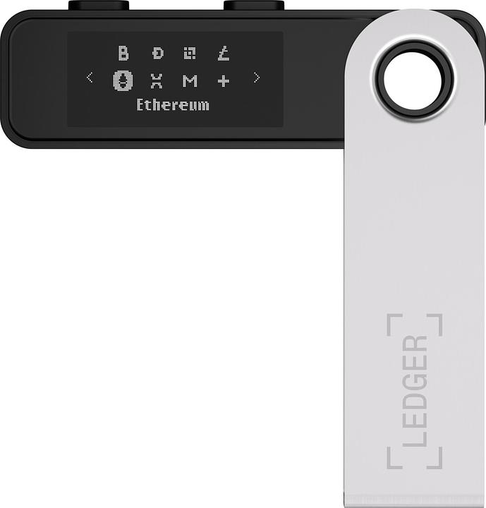 Immagine prodotto Ledger Nano S Plus Nero incl. buono Bitcoin da 20 dollari (Cardano, Bitcoin, Litecoin, Ubiq, Bitcoin Cash, Komodo, Dash, Zcash, Ethereum Classic, Ether, Vertcoin, Stellar, Neo)
