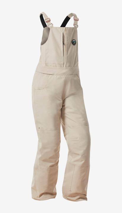 Actual product image Wedze Snowboard trousers dungarees kids piste - 500 white (128)