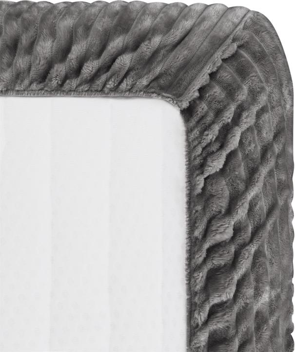 Actual product image Aspero Spannbettlaken aus Streifen-Flanell Parana (200 x 200 cm)
