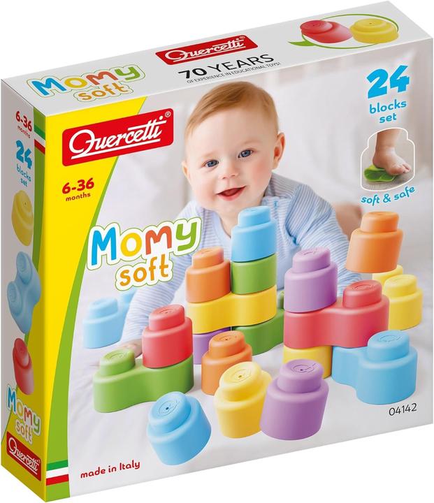 Produktbild Quercetti Momy Soft Bausteine, 24 Stk.