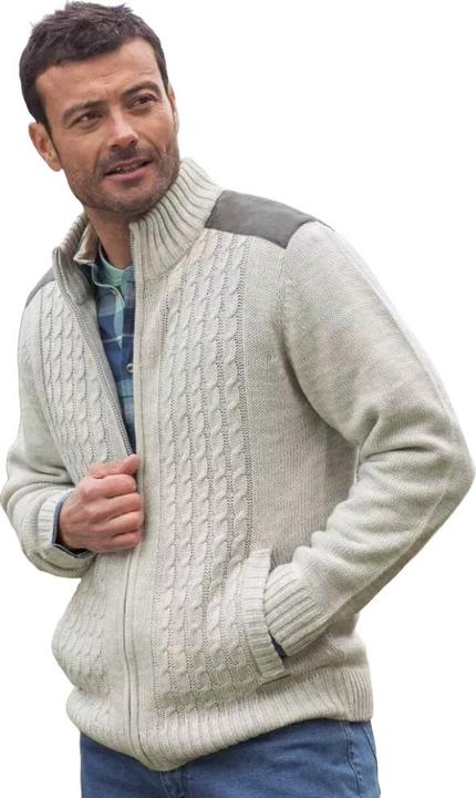 Actual product image Atlas For Men Mens Cable Knit Jacket (XXL)