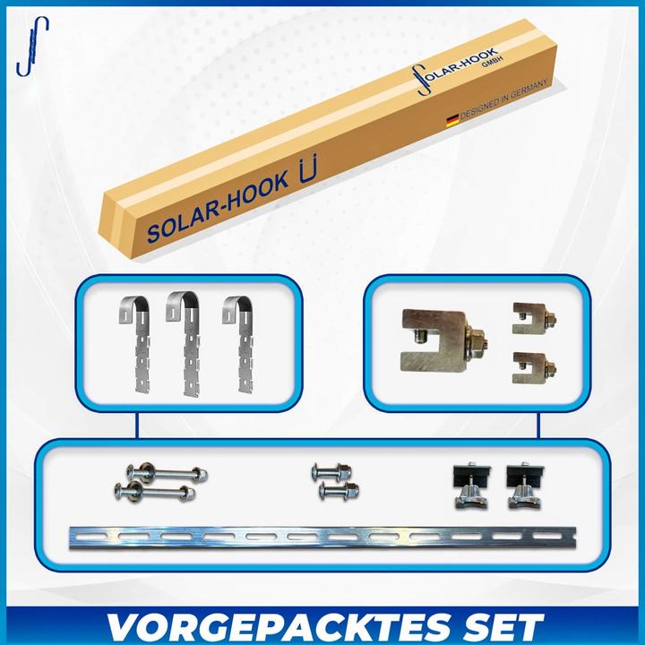 Image du produit Solar Hook Centrale solaire pour balcon Crochet solaire carré (Matériel de montage du système solaire)