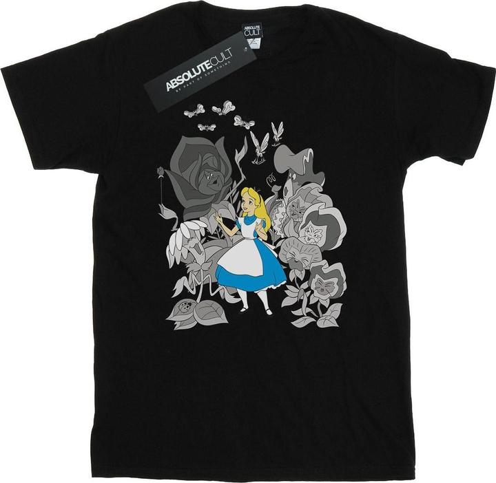 Actual product image Disney Mens Alice In Wonderland Flowers T-Shirt (3XL)