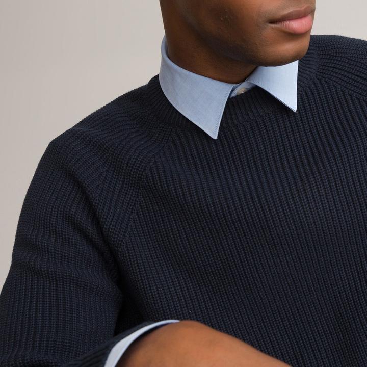 Produktbild La Redoute Collections Strickpullover mit Perlfangmuster (S)
