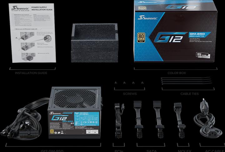 Produktbild Seasonic G12 GM (850 W)
