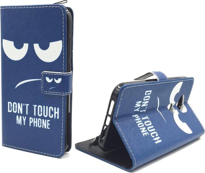 Actual product image König Design Dont Touch My Phone Mobile Case Huawei G8 Armour Protection Glass Flip Case Wallet Case (LG G8)