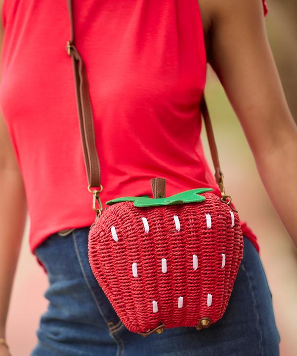 Actual product image Joe Browns Strawberry Shaped Bag