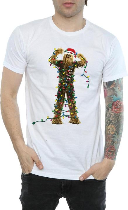 Produktbild Star Wars Chewbacca Christmas Lights TShirt (L)
