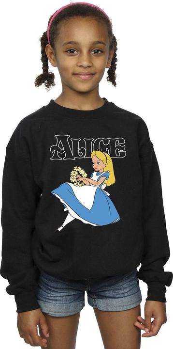 Actual product image Disney Girls Alice In Wonderland Flowers Sweatshirt (140, 146)