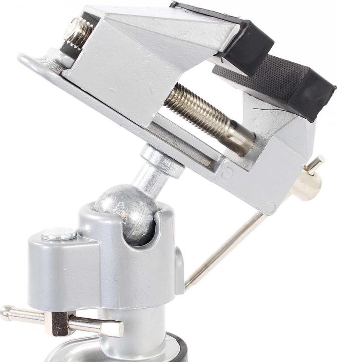 Produktbild XPOtool Mini Schraubstock 360° 78mm drehbar Tischschraubstock Aluminium Werkbank (50 mm)