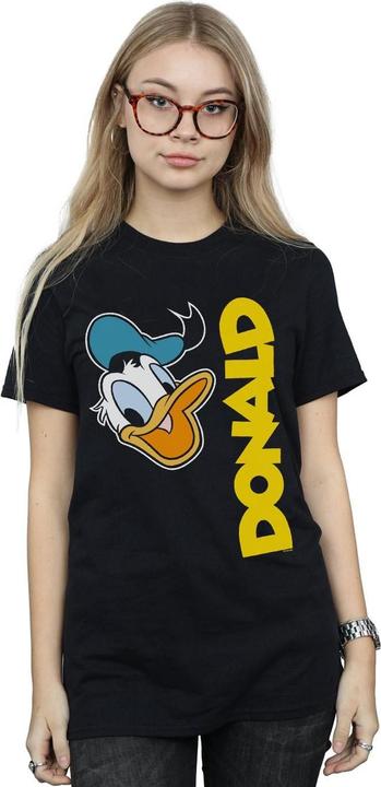 Actual product image Disney Womens/Ladies Donald Duck Greetings Cotton Boyfriend T-Shirt (M)