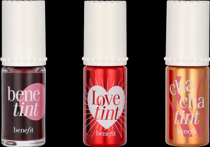 Immagine prodotto BeneFit Cosmetics Tinte labbra da amare (Oro, Rosso, Viola)