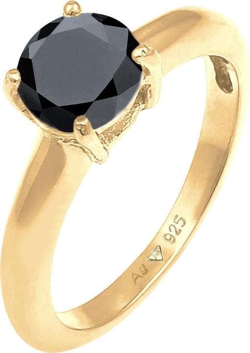 Image du produit Elli Bague Solitaire Classique Zirconia 925 Argent Sterling (54, Argent 925)