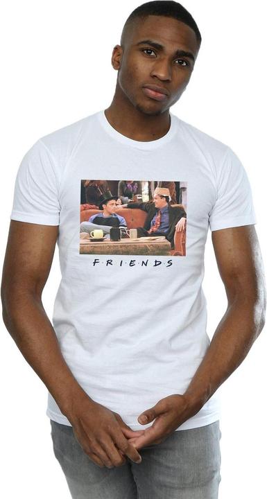Actual product image Friends Mens Joey And Chandler Hats T-Shirt (L)
