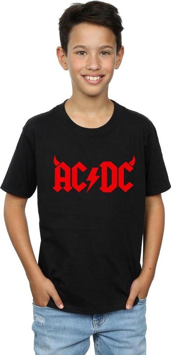 Actual product image AC/DC Boys Horns Logo T-Shirt (104)