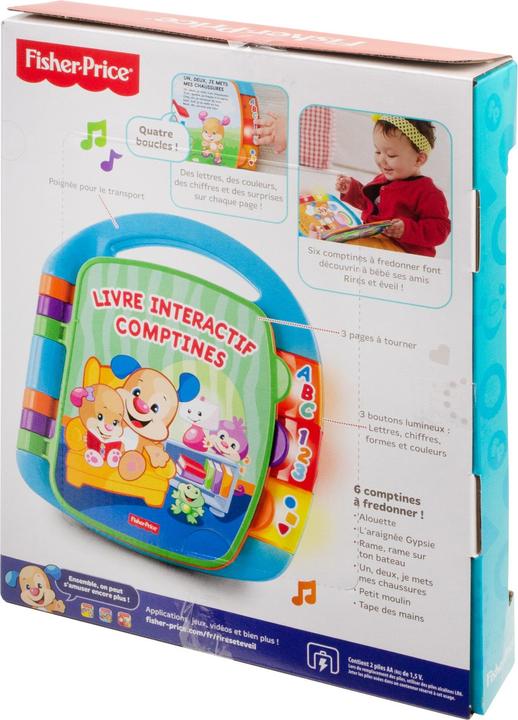 Image du produit Fisher-Price Livre Interactif Comptines - Livre bébé - 6 mois et + (Français)
