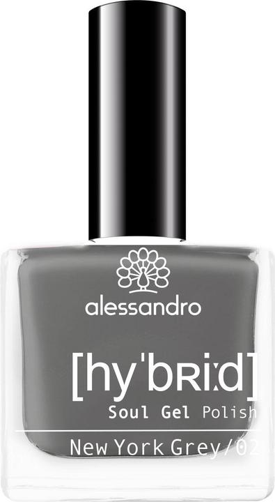 Alessandro Nagellack Hybrid 116 New York Grey (116 New York Grey, Gel-Effekt Nagellack)