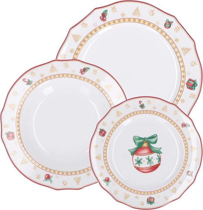 Produktbild La Porcellana Bianca CHRISTMAS EDITION Set mit 3 Tellern für 2 Personen (3 Stück)