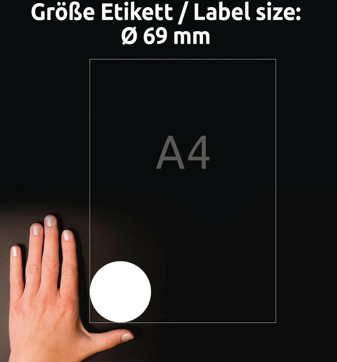 Image du produit Avery Étiquettes rondes, amovibles