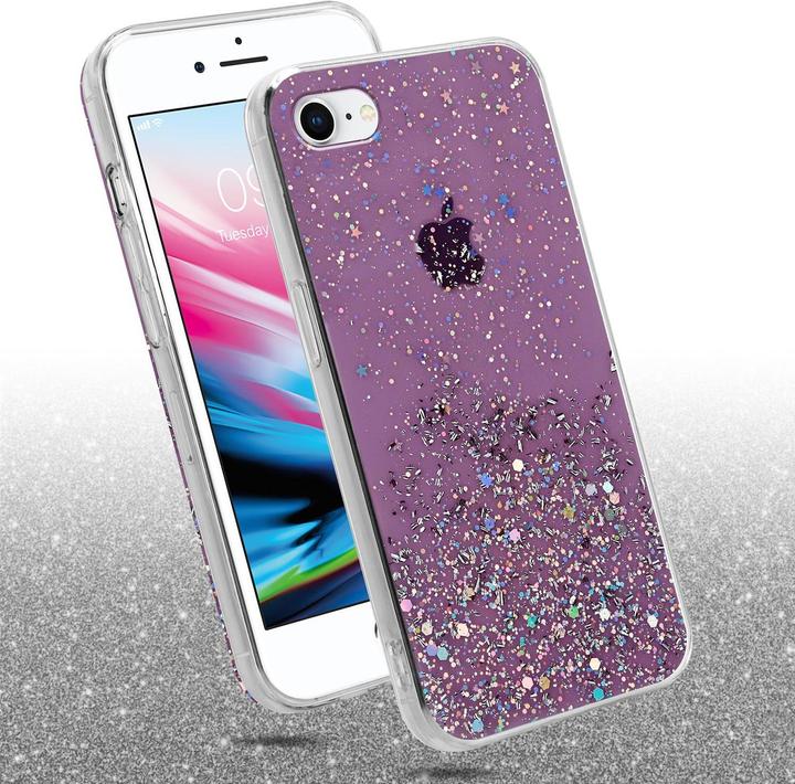 Actual product image Cadorabo TPU cover sparkling glitter (Apple iPhone 7, Apple iPhone SE (2nd Gen))