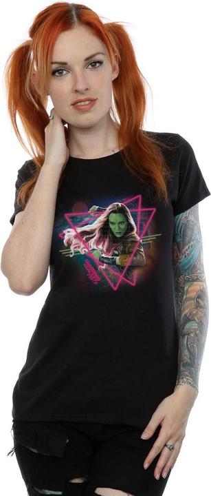 Actual product image Womens/Ladies Guardians Of The Galaxy Neon Gamora Cotton T-Shirt (M)
