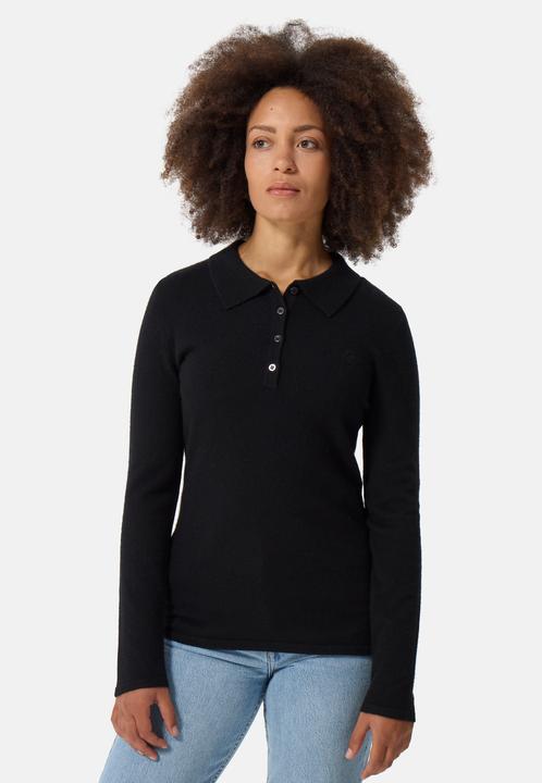 Cash-Mere Kaschmir Poloshirt Langarm