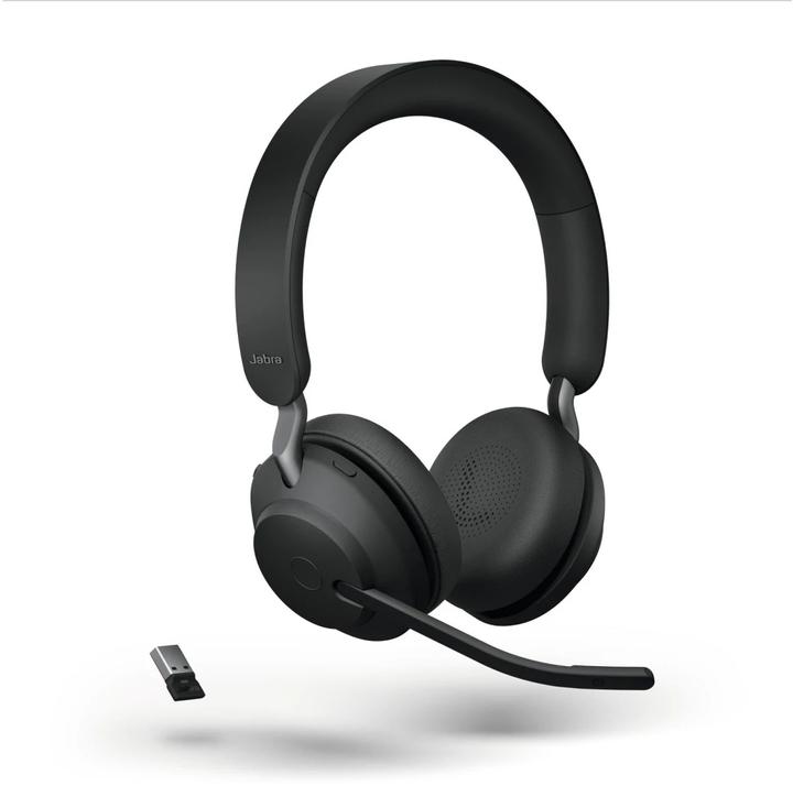 Produktbild Jabra Headset Evolve2 65 Duo UC Schwarz, USB-A, Ladestation (Kabellos, USB-A)