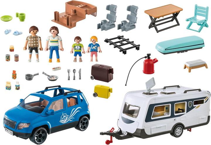 Produktbild Playmobil Wohnwagen mit Auto (71423, Playmobil Family Fun)