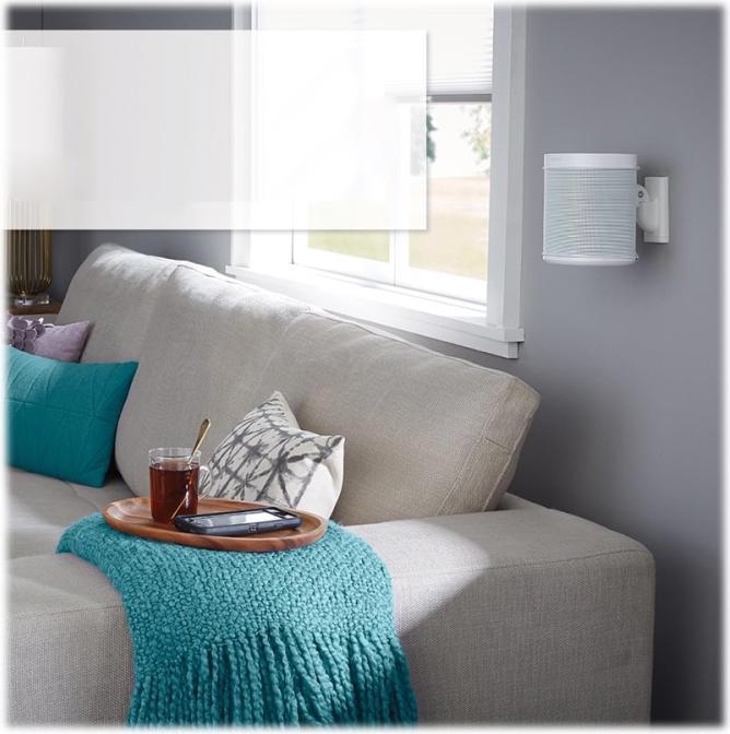 Actual product image Sanus Wall bracket for Sonos ONE, PLAY:1 & 3 (1 pcs., Wall installation, Pivoting, Tiltable)