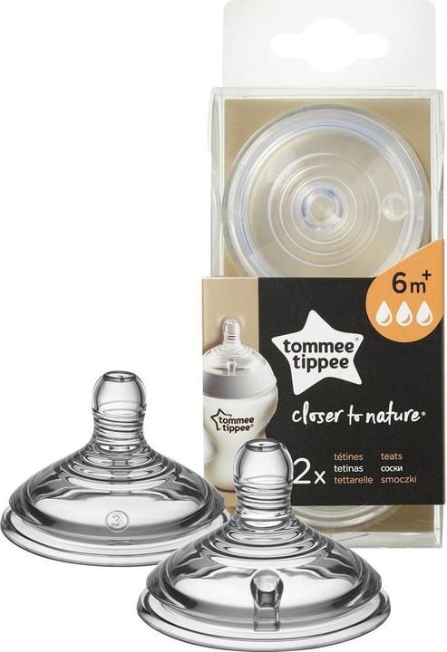 Immagine prodotto Tommee Tippee Tettarella Easi-Vent per biberon Top Round a flusso rapido