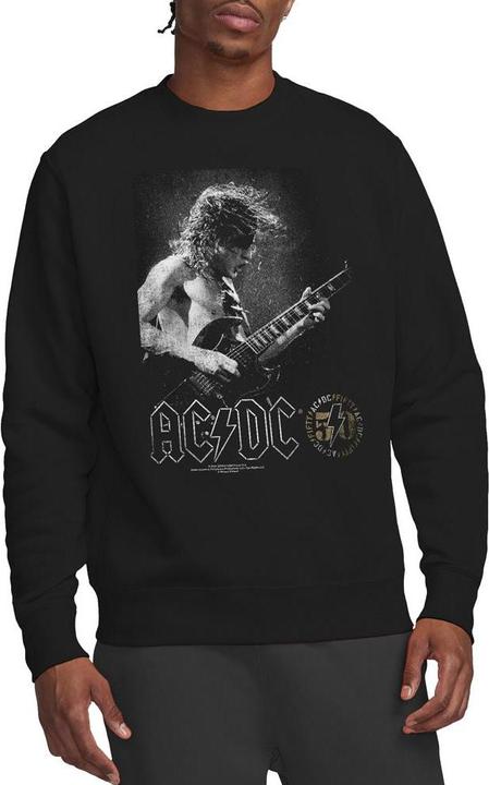 Actual product image AC/DC Unisex Adult Photo Guitar Sweatshirt (XXL)