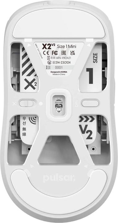 Immagine prodotto Pulsar Gaming Gears X2 V2 Mini Bianco - Muis (Cablato, Senza fili)