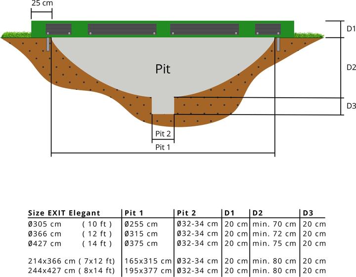 Image du produit Exit Inground élégant Prem Rect+ Deluxe (91298 cm)