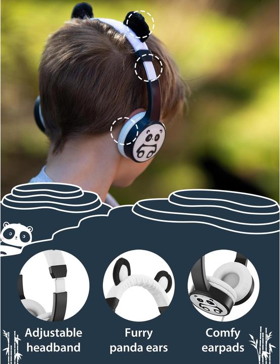 Image du produit Planet Buddies Casque d'écoute personnage Panda filaire