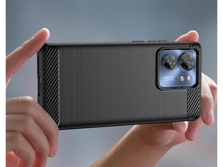 Produktbild Screenguard Motorola Edge 40 Hülle Carbon Brushed Soft TPU (Motorola Edge 40)