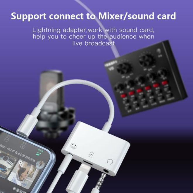 Actual product image MU Classic Lightning to 2x AUX 3.5mm audio and 1 Lightning adapter (Lightning, 2x 3.5mm jack, Lightning)