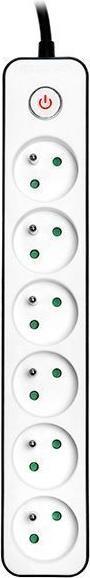 Image du produit Tracer Zebra Black, White 6 AC outlet(s) (6 x, CEE, 1.50 m)