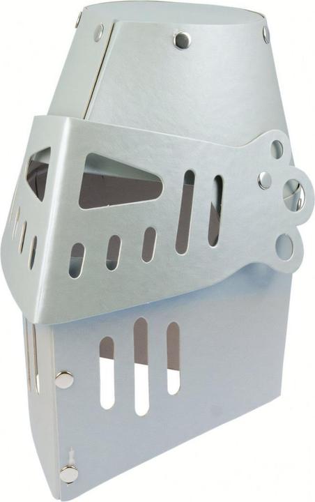 Actual product image Bestsaller Knight helmet silver sturdy cardboard