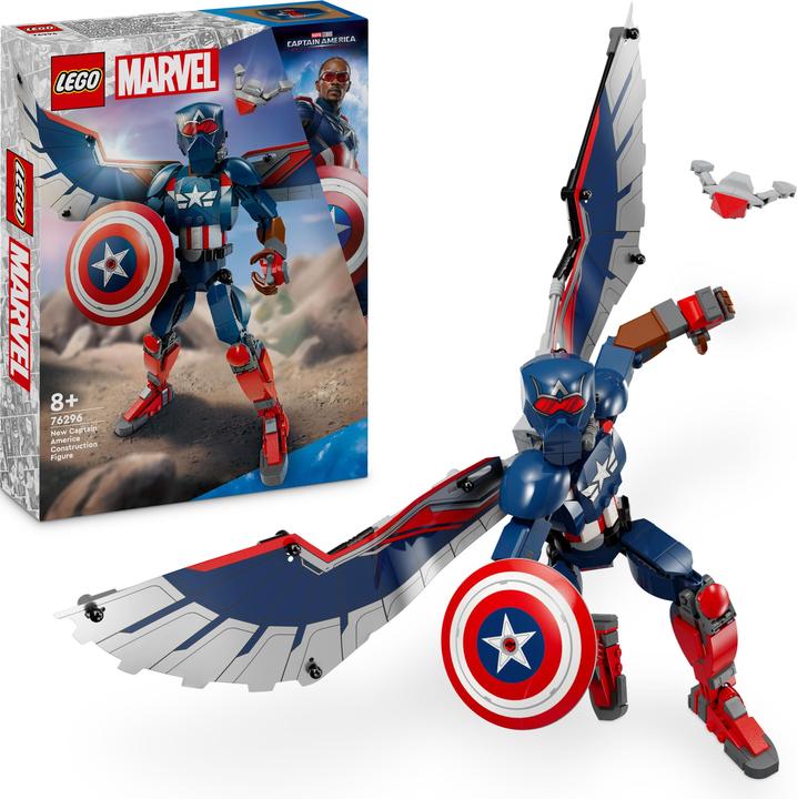 Immagine prodotto LEGO Nuova figura da costruzione di Capitan America (76296, LEGO Marvel)