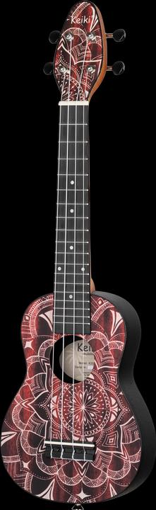 Immagine prodotto Keiki Pacchetto Ukulele - Soprano - Caleidoscopio rosso (Soprano, Soprano)