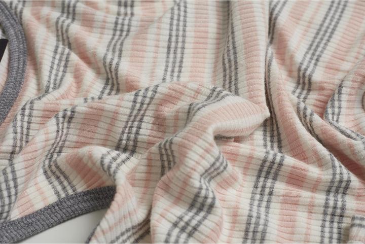Image du produit Urban Classics Ladies Rib Stripe Cropped Top (XS)