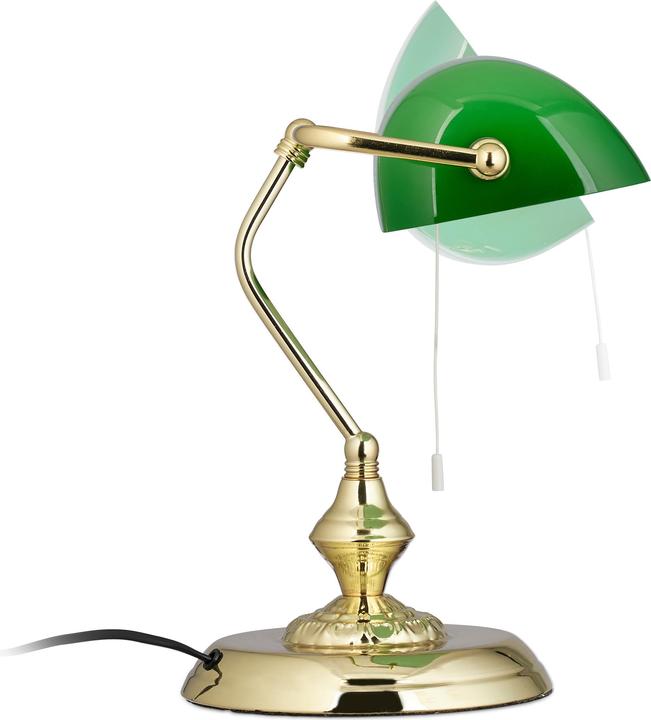 Image du produit Relaxdays Lampe de banquier (E27)