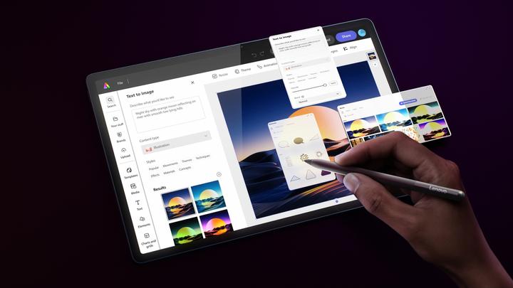Actual product image Lenovo Plus (WLAN only, 12.70", 256 GB, Tidal Teal)
