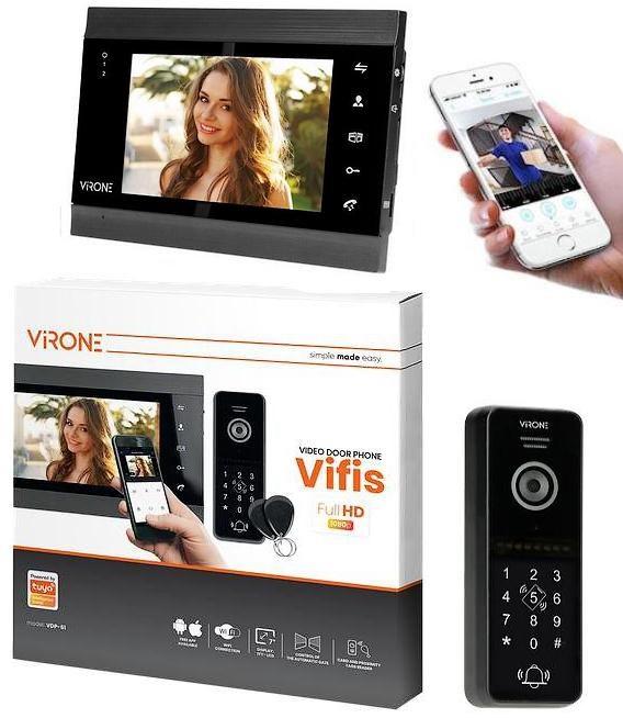Produktbild Orno VIFIS Full-HD-Video-Gegensprechanlage-Set mit Full-HD-Kamera (Handgerät, Verschlüsselungsgerät, Prox