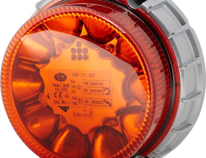 Produktbild Hella Blitz-Kennleuchte K-LED 2.0 Anbau amber für MERCEDES SOMMER LIEBHERR