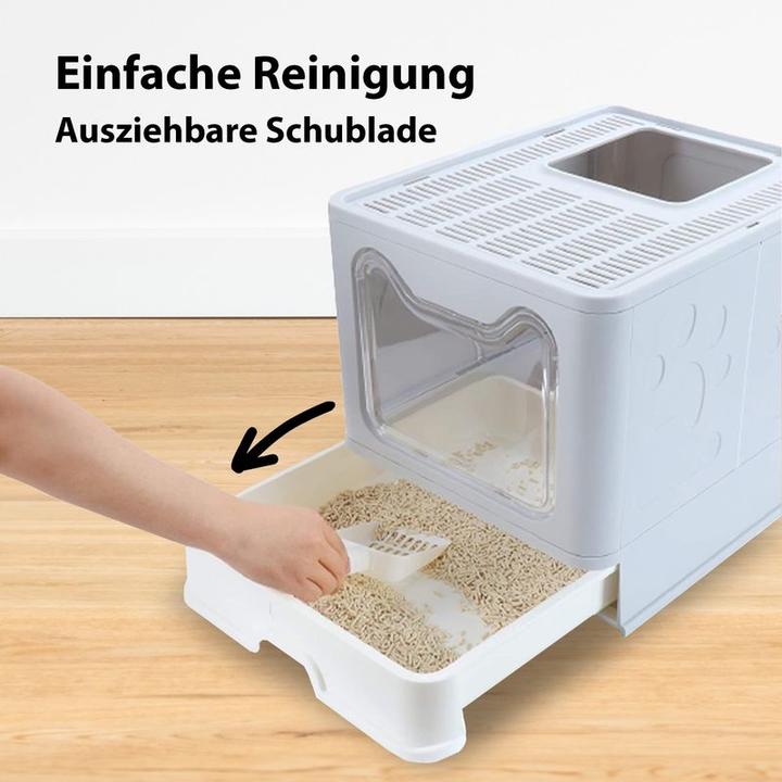 Image du produit Hermex Toilettes pour chats Bac à litière XXL avec couvercle Bac à litière (Bac à litière fermé)