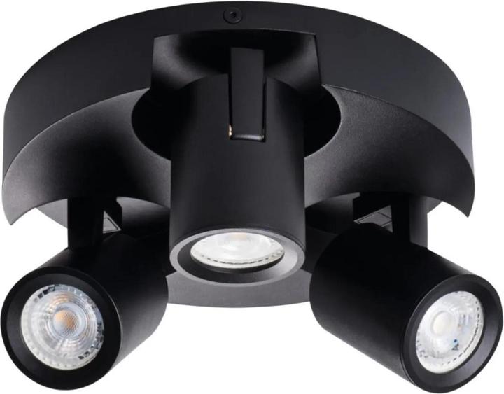 Actual product image Kanlux LAURIN 29127 Wall/ceiling light 3x max. 35W GU10 black (GU10)