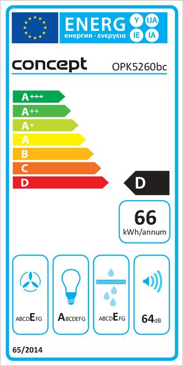 Etichetta energetica Concept OPK5260BC (Cappuccio)